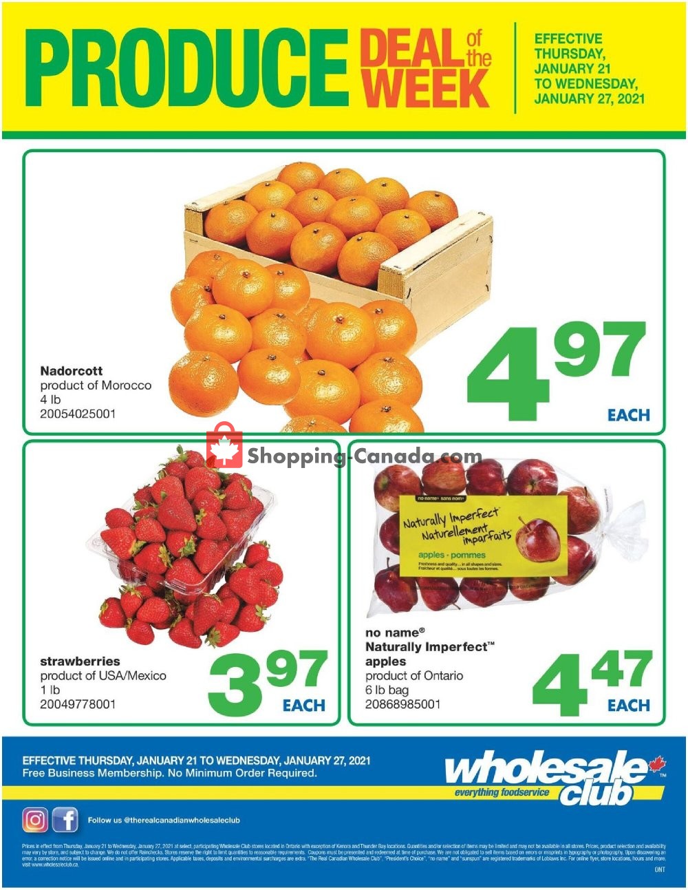 Wholesale Club flyer from Thursday January 21, 2021 to Wednesday January 27, 2021 - page 1