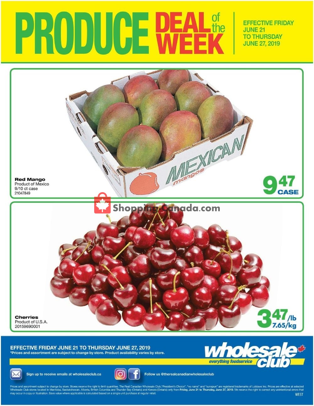 Wholesale Club flyer from Friday June 21, 2019 to Thursday June 27, 2019 - page 1