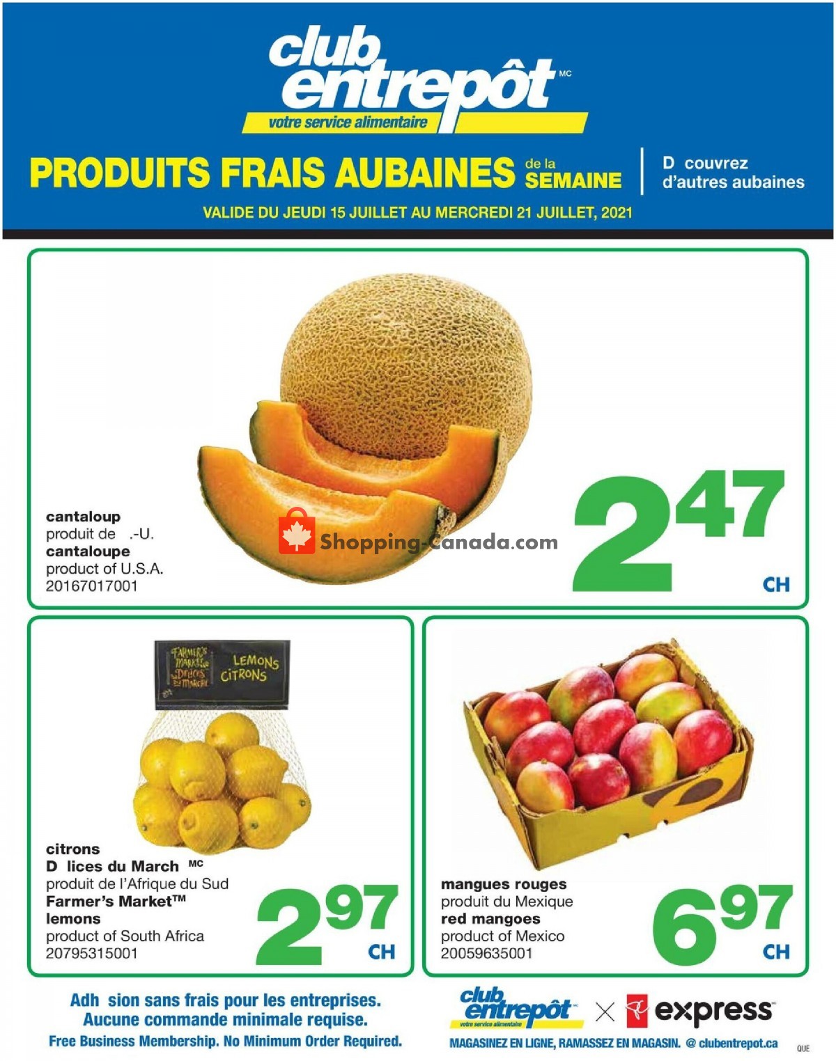 Wholesale Club flyer from Thursday July 15, 2021 to Wednesday July 21, 2021 - page 1