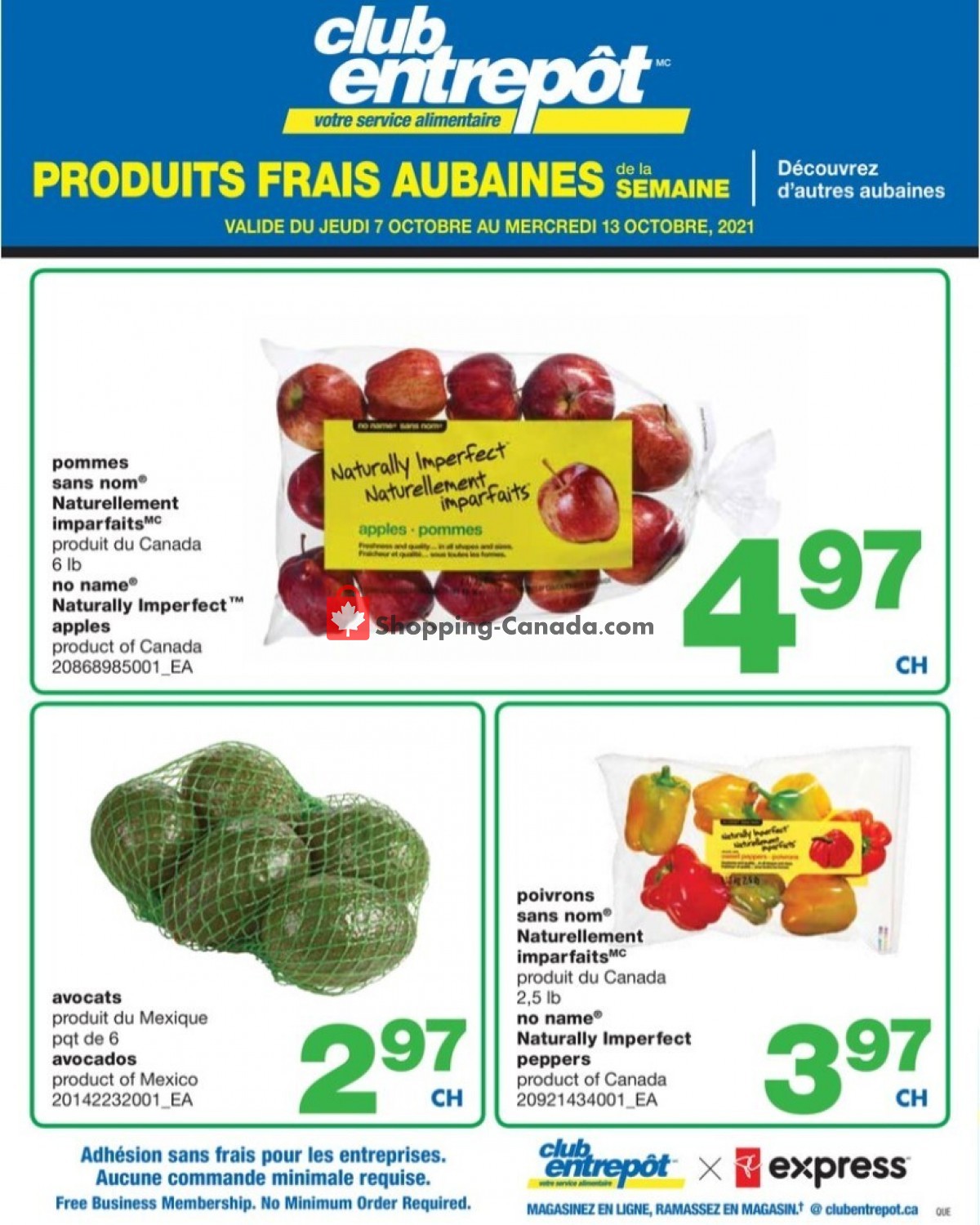 Wholesale Club flyer from Thursday October 7, 2021 to Wednesday October 13, 2021 - page 1
