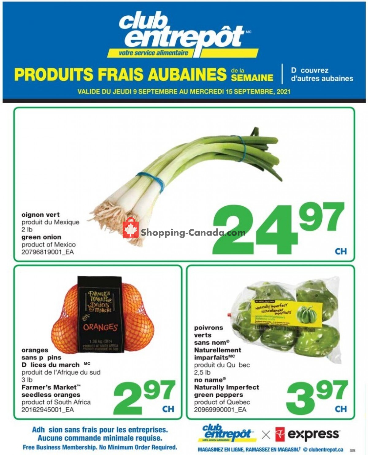 Wholesale Club flyer from Thursday September 9, 2021 to Wednesday September 15, 2021 - page 1