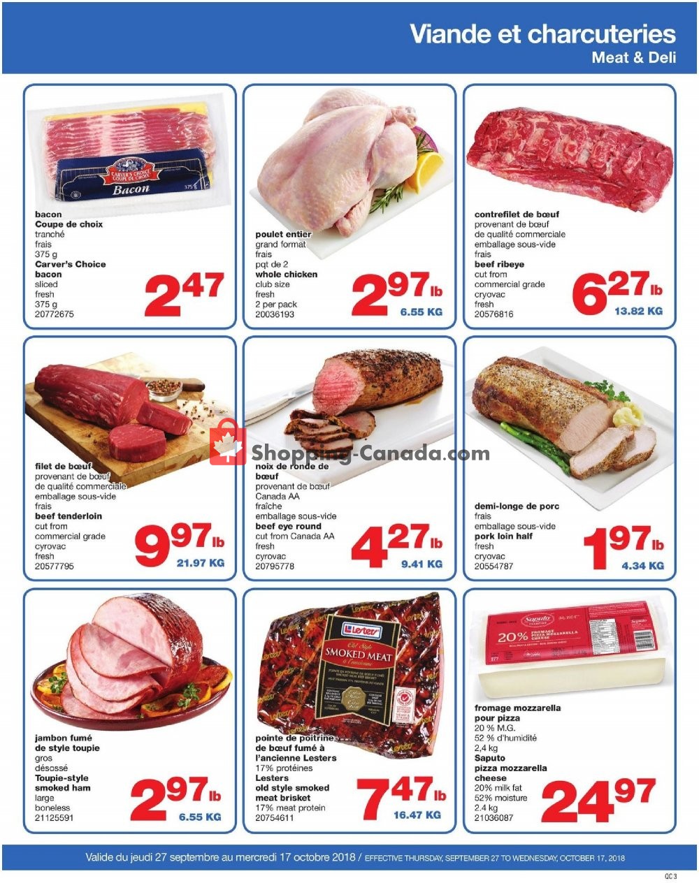 Wholesale Club flyer from Thursday September 27, 2018 to Wednesday October 17, 2018 - page 3