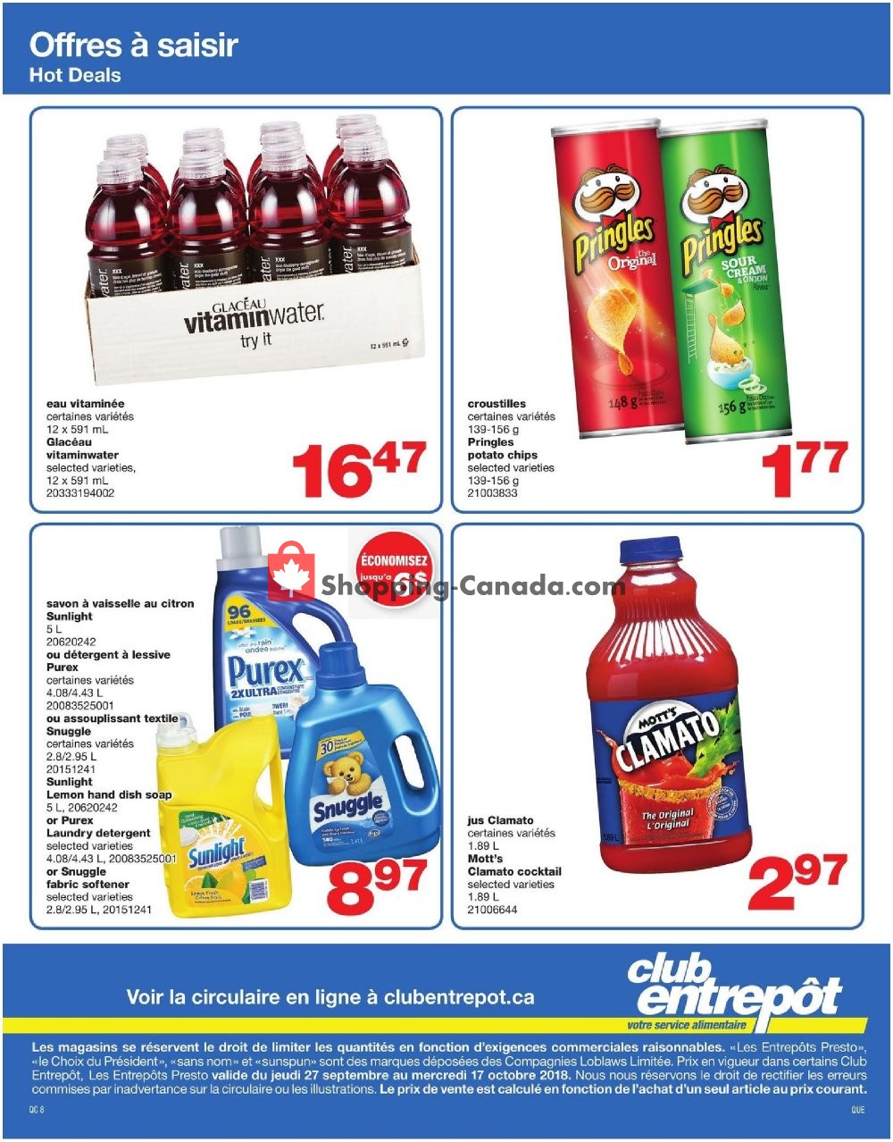 Wholesale Club flyer from Thursday September 27, 2018 to Wednesday October 17, 2018 - page 8