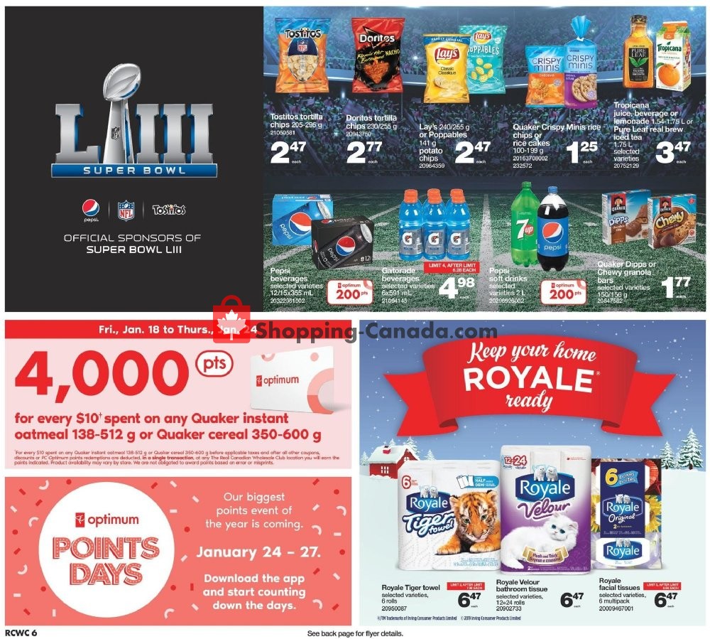 Wholesale Club flyer from Friday January 18, 2019 to Thursday January 24, 2019 - page 6