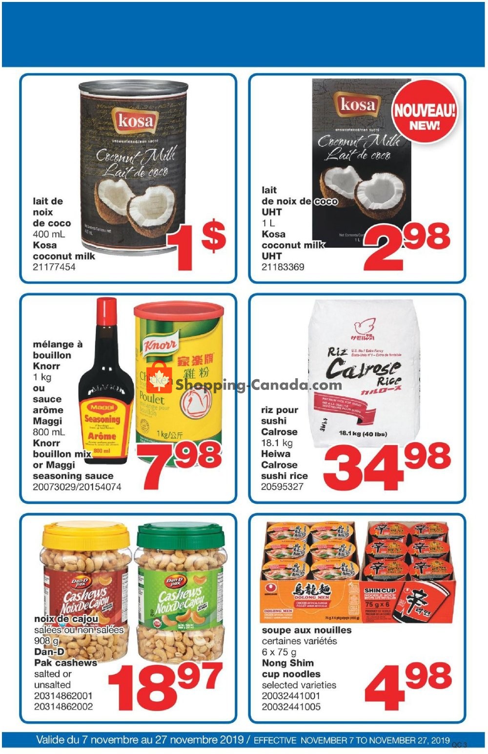 Wholesale Club flyer from Thursday November 7, 2019 to Wednesday November 27, 2019 - page 3