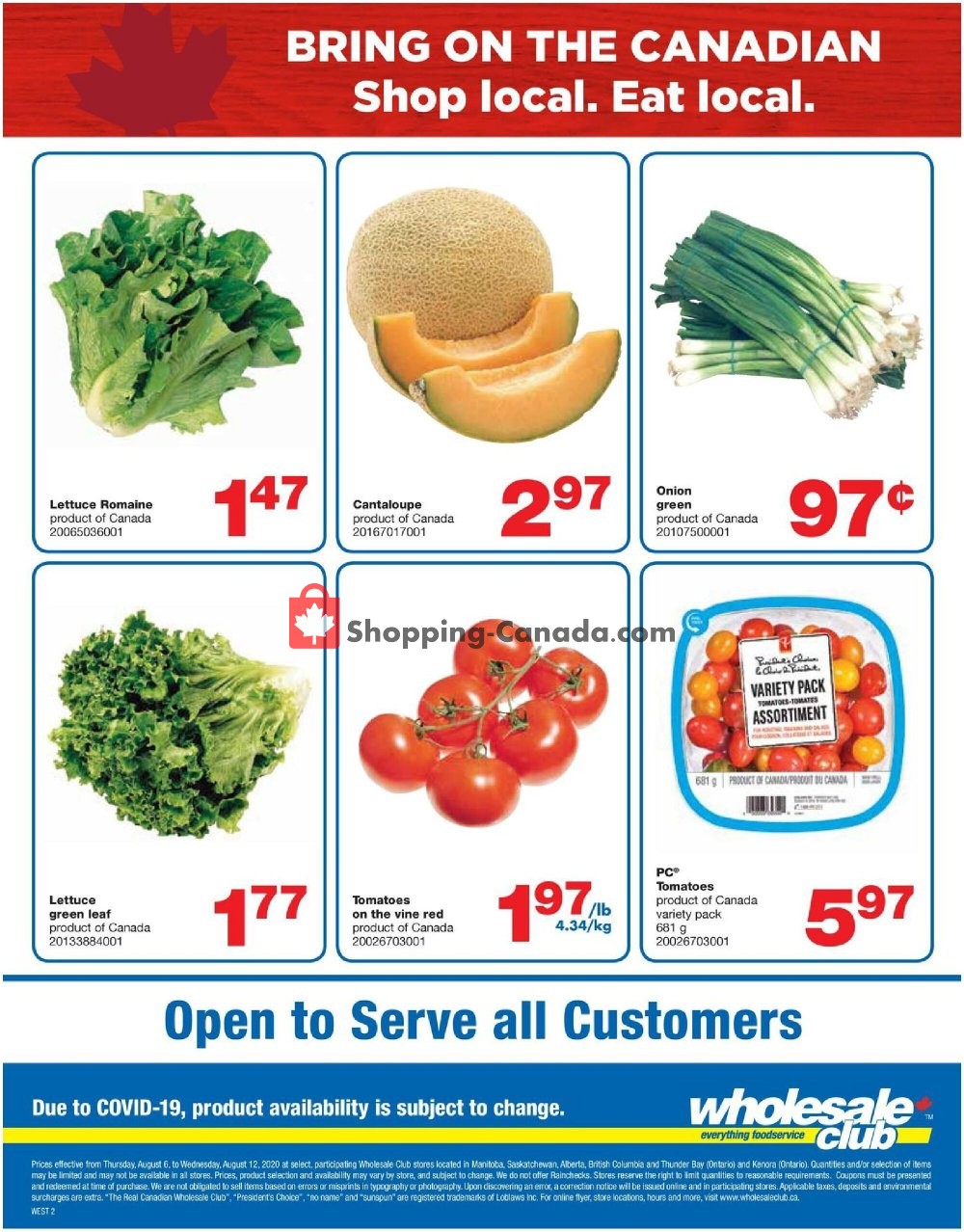Wholesale Club flyer from Thursday August 6, 2020 to Wednesday August 12, 2020 - page 2