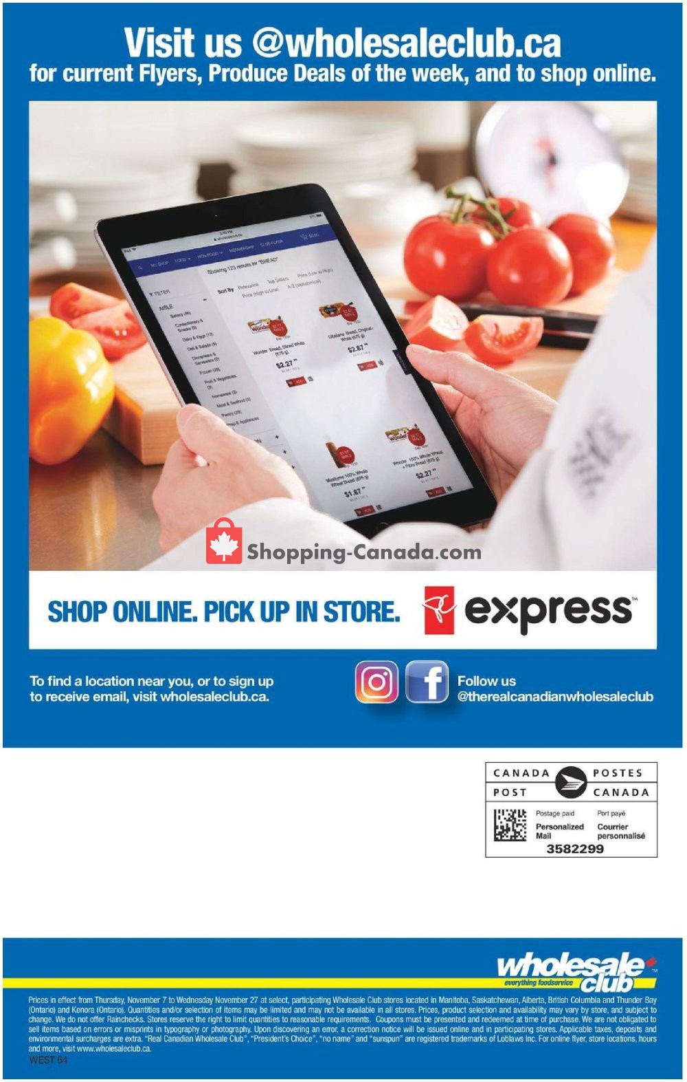 Wholesale Club flyer from Thursday November 7, 2019 to Wednesday November 27, 2019 - page 64