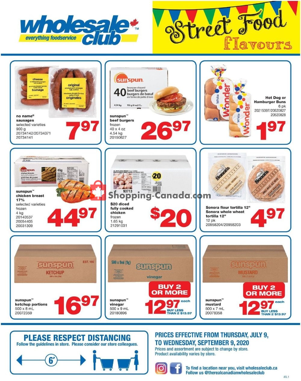 Wholesale Club flyer from Thursday July 9, 2020 to Sunday August 9, 2020 - page 1