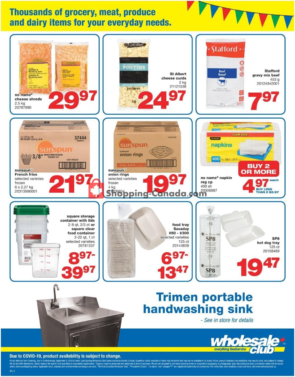 Wholesale Club flyer from Thursday July 9, 2020 to Sunday August 9, 2020 - page 2