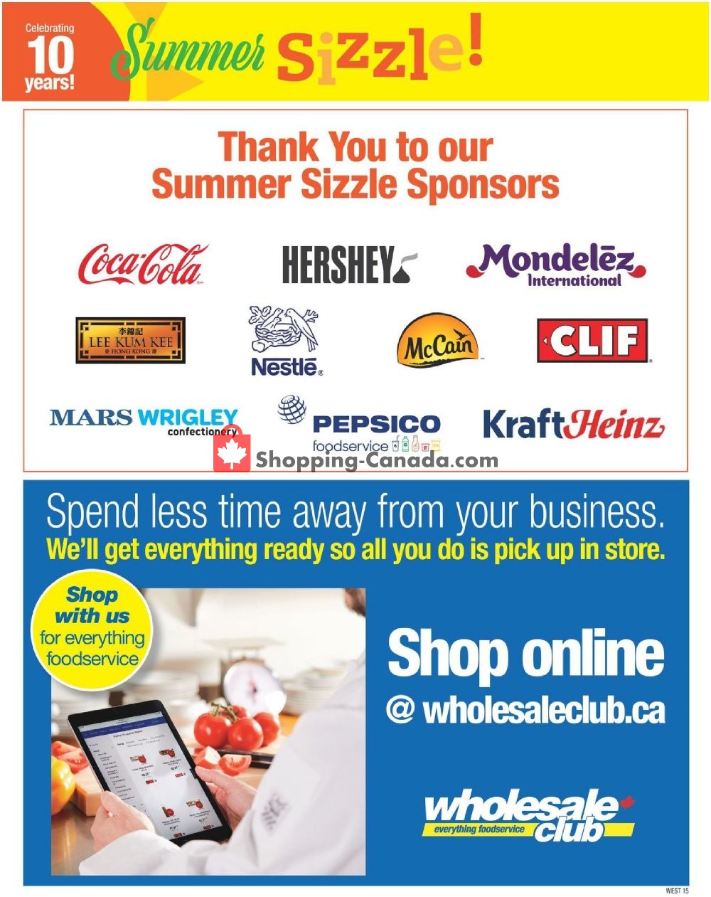 Wholesale Club flyer from Thursday May 2, 2019 to Wednesday July 3, 2019 - page 15