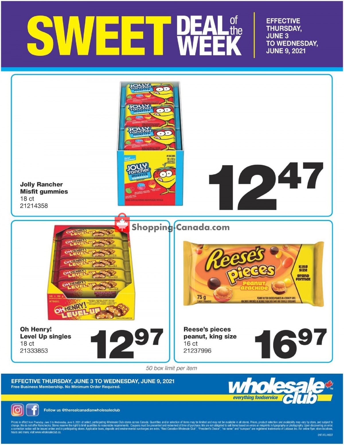 Wholesale Club flyer from Thursday June 3, 2021 to Wednesday June 9, 2021 - page 1