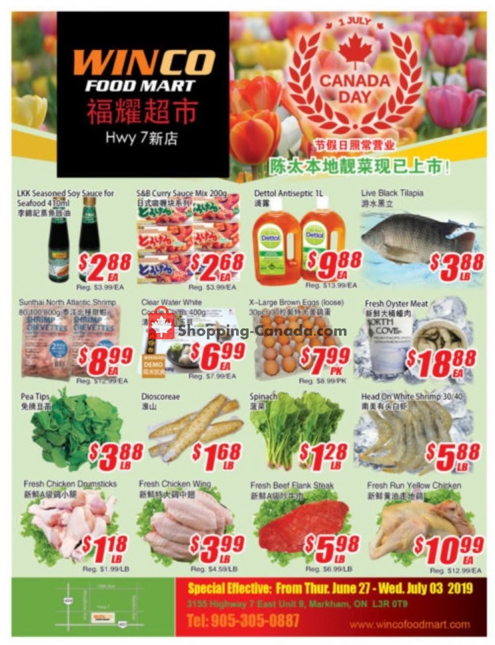 WinCo Food Mart flyer from Thursday June 27, 2019 to Wednesday July 3, 2019 - page 1
