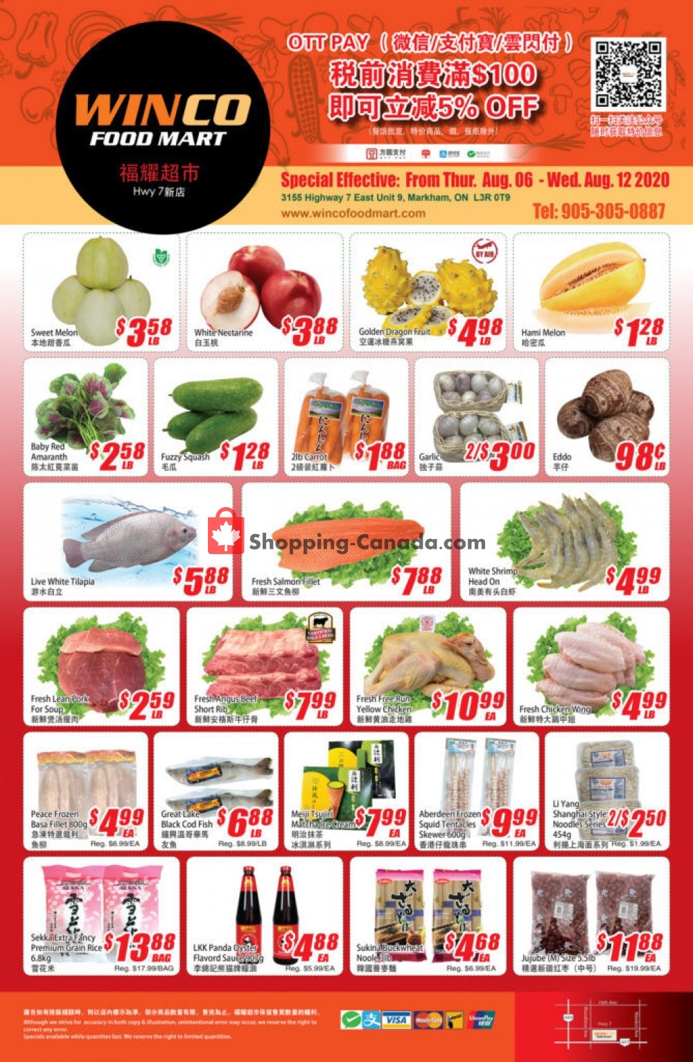 WinCo Food Mart flyer from Thursday August 6, 2020 to Wednesday August 12, 2020 - page 1