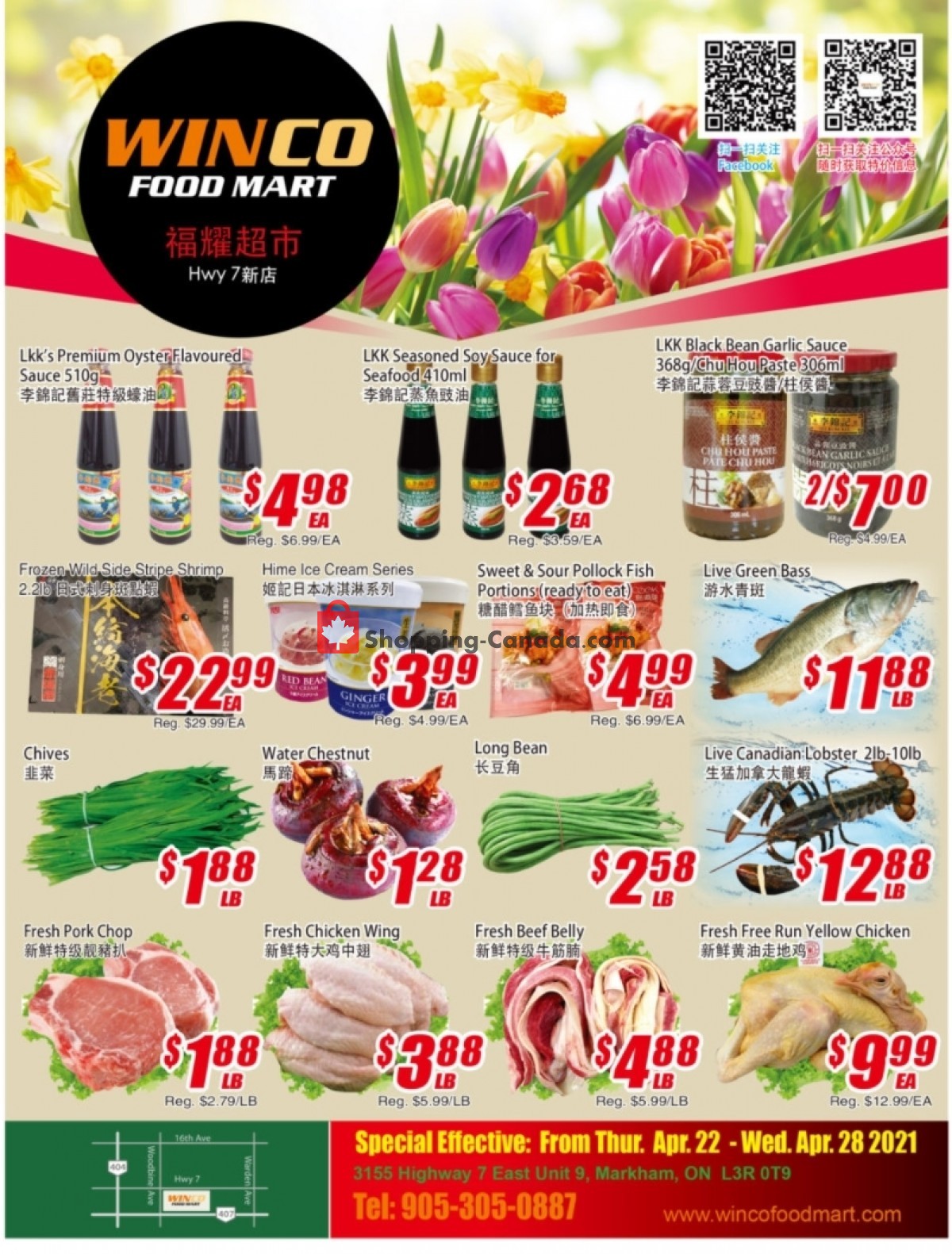 WinCo Food Mart flyer from Thursday April 22, 2021 to Wednesday April 28, 2021 - page 1