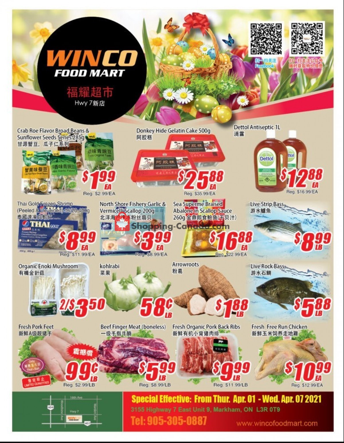 WinCo Food Mart flyer from Thursday April 1, 2021 to Wednesday April 7, 2021 - page 1