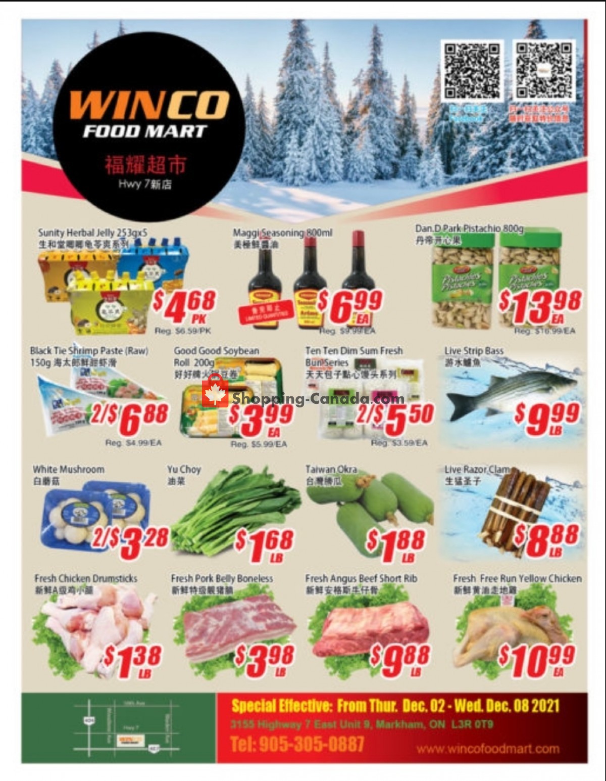 WinCo Food Mart flyer from Thursday December 2, 2021 to Wednesday December 8, 2021 - page 1