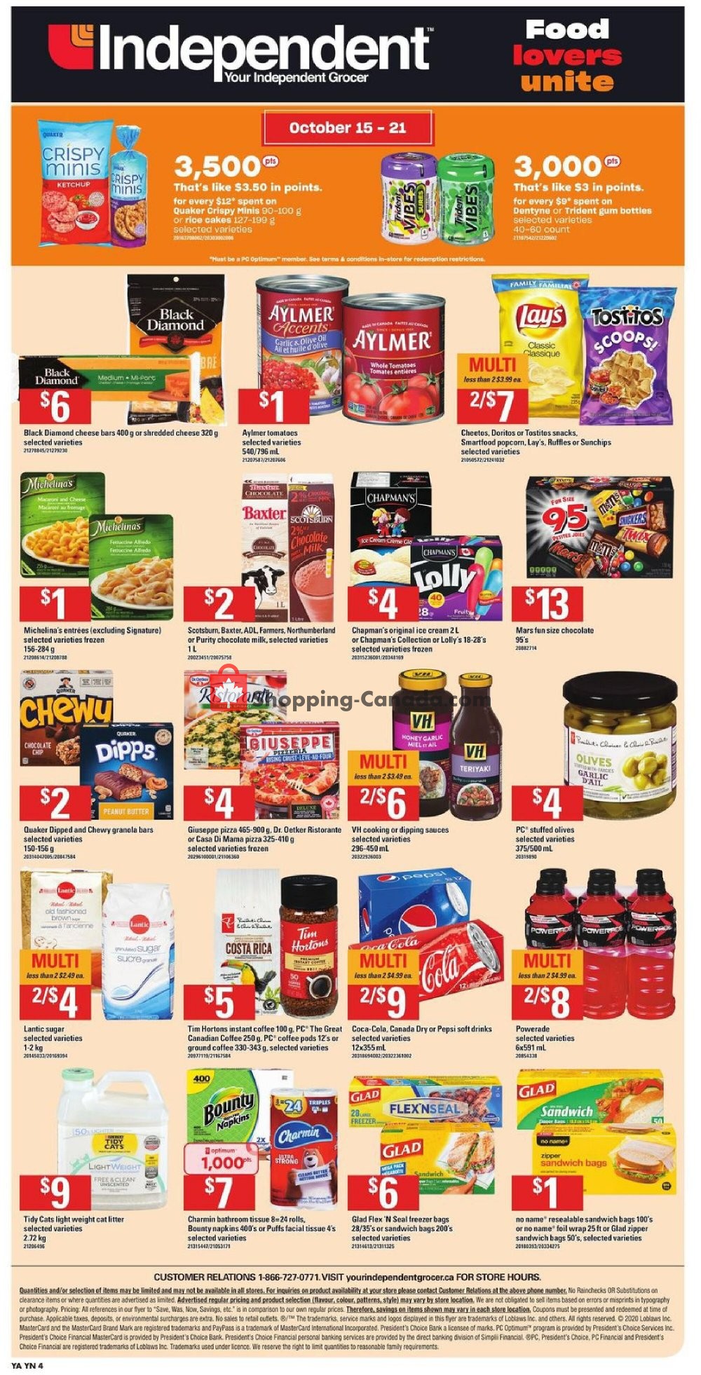 Your Independent Grocer flyer from Thursday October 15, 2020 to Wednesday October 21, 2020 - page 2