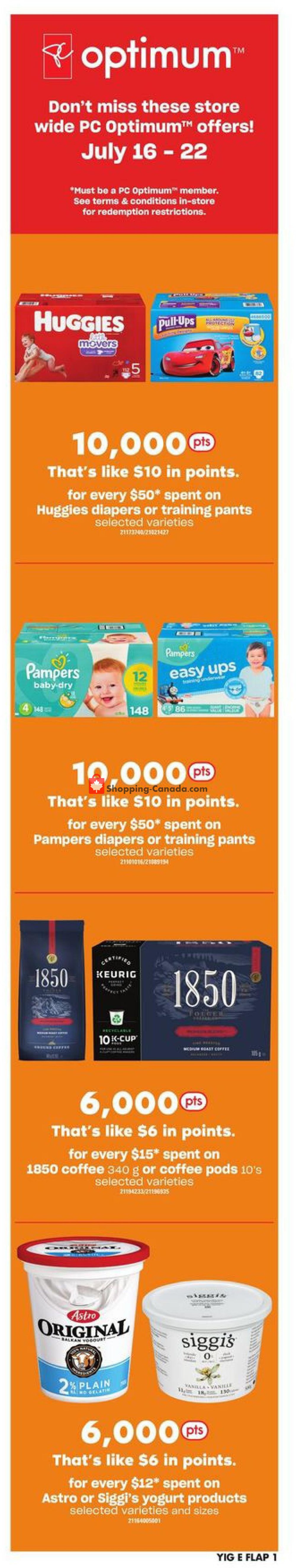 Your Independent Grocer flyer from Thursday July 16, 2020 to Wednesday July 22, 2020 - page 1