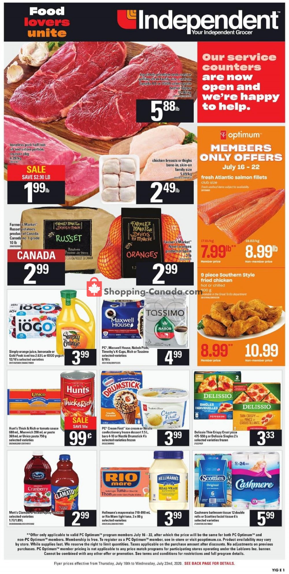 Your Independent Grocer flyer from Thursday July 16, 2020 to Wednesday July 22, 2020 - page 3