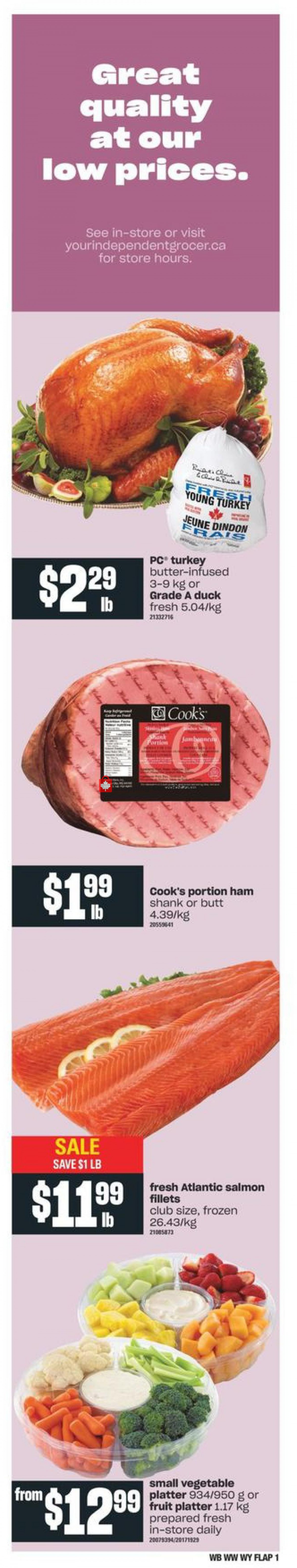Your Independent Grocer flyer from Thursday April 1, 2021 to Wednesday April 7, 2021 - page 1