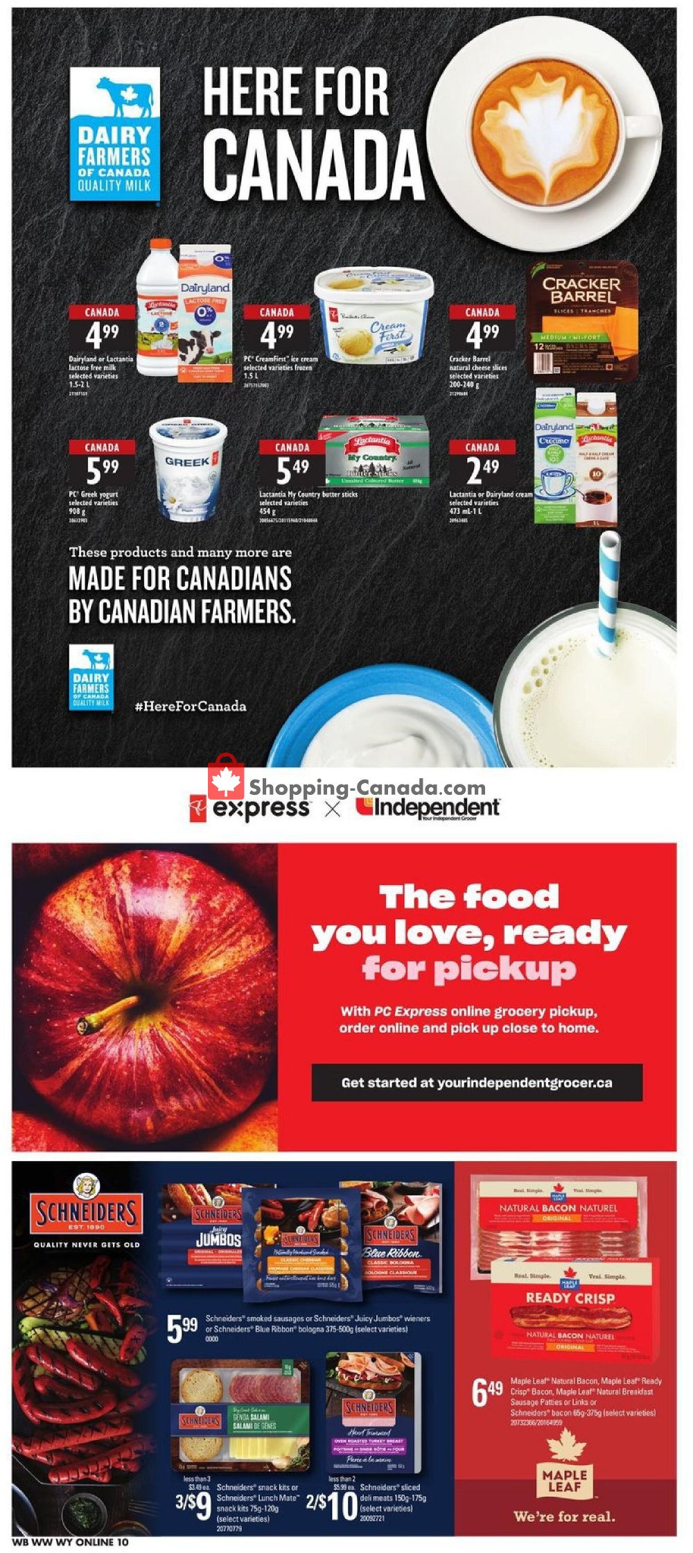 Your Independent Grocer Canada, flyer (Food Lovers Unit West) July