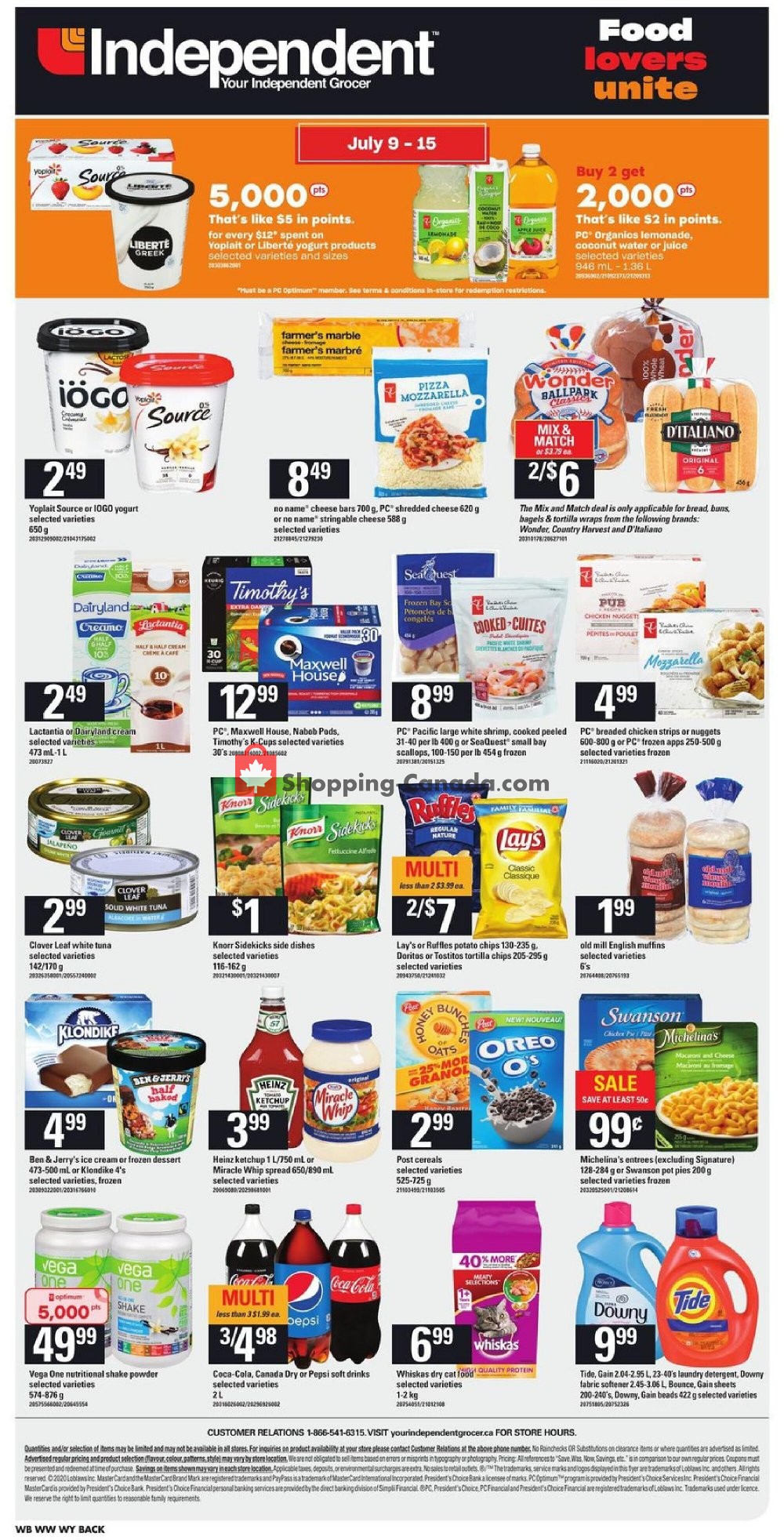 Your Independent Grocer flyer from Thursday July 9, 2020 to Wednesday July 15, 2020 - page 2