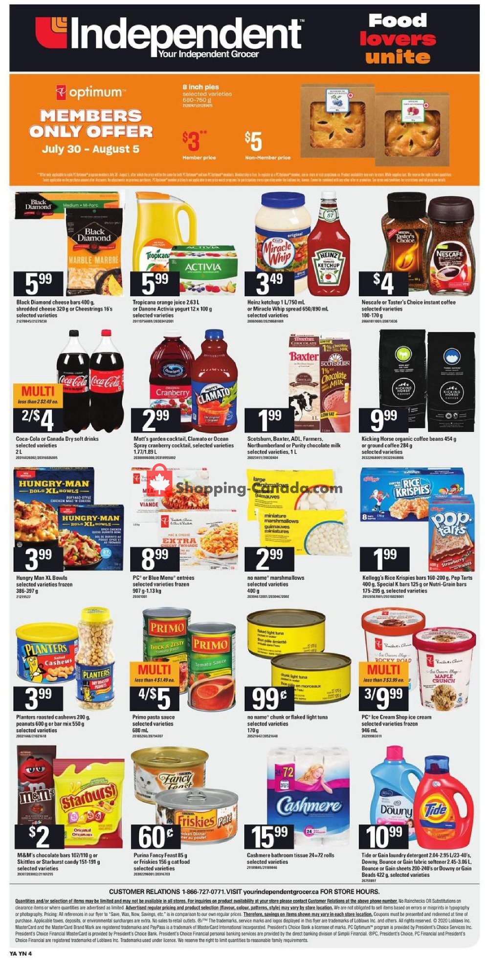 Your Independent Grocer flyer from Thursday July 30, 2020 to Wednesday August 5, 2020 - page 4