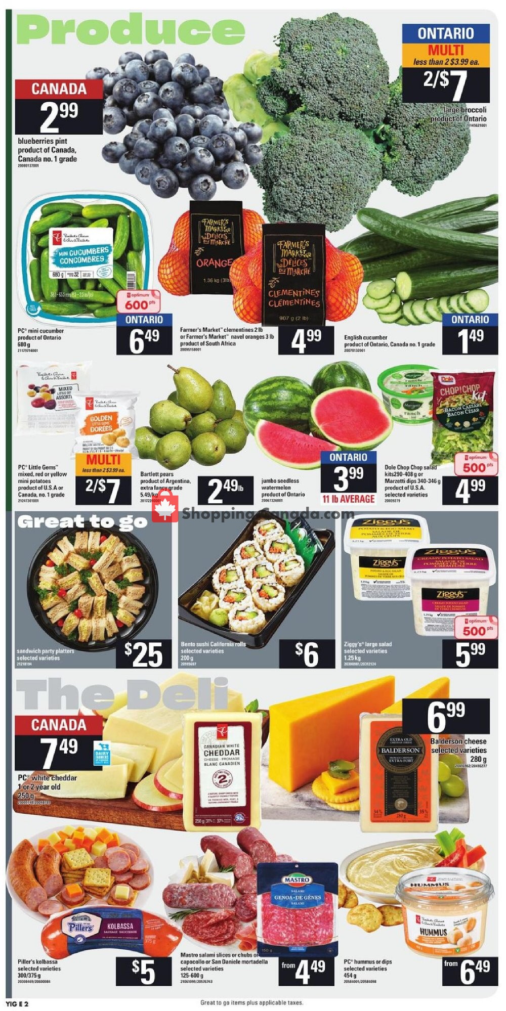 Your Independent Grocer Canada, flyer (Our Big Thank You ON) July