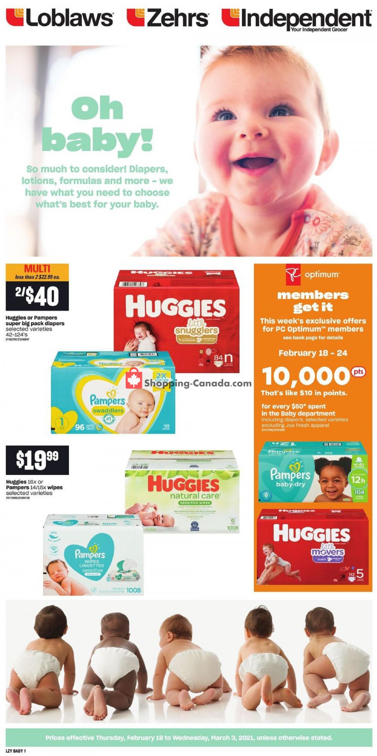 Your Independent Grocer flyer from Thursday February 18, 2021 to Wednesday March 3, 2021 - page 1