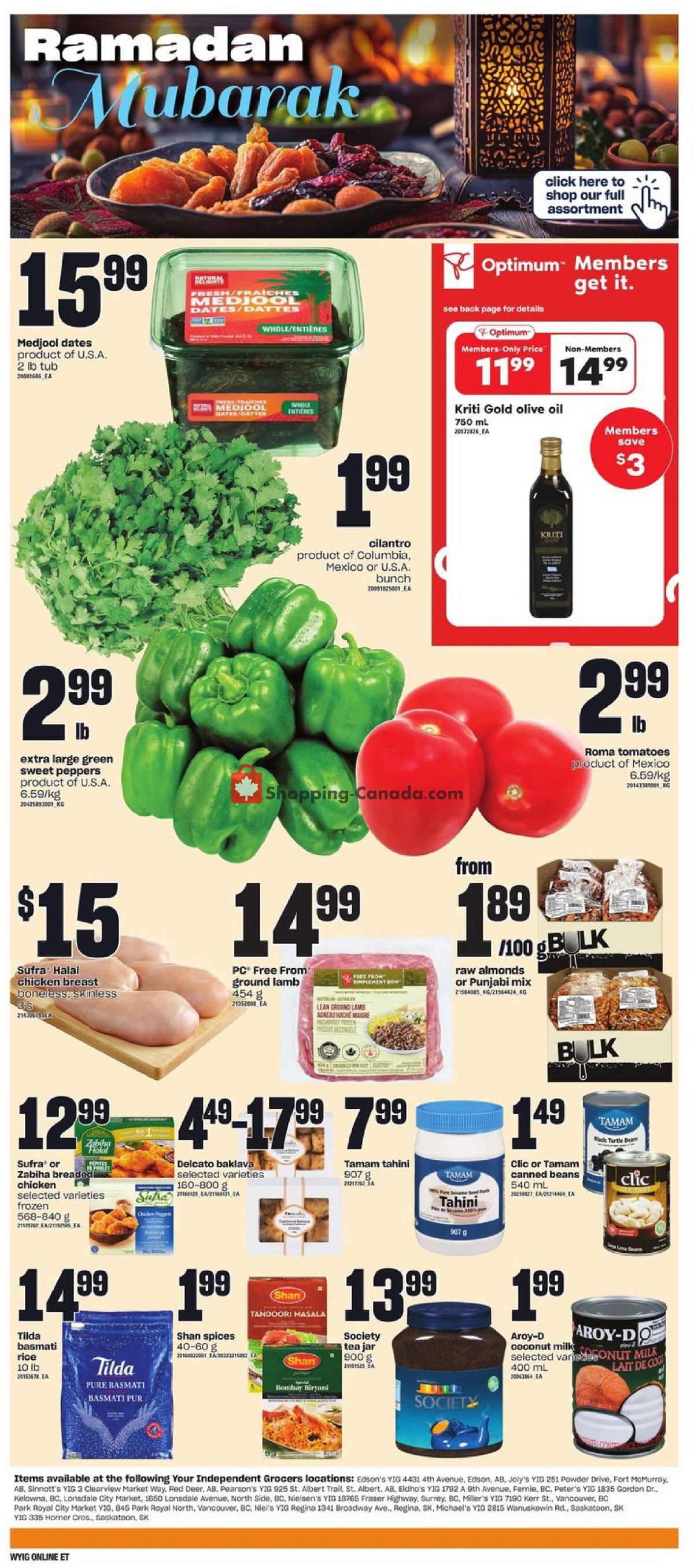 Your Independent Grocer flyer from Thursday February 29, 2024 to Wednesday March 6, 2024 - page 13