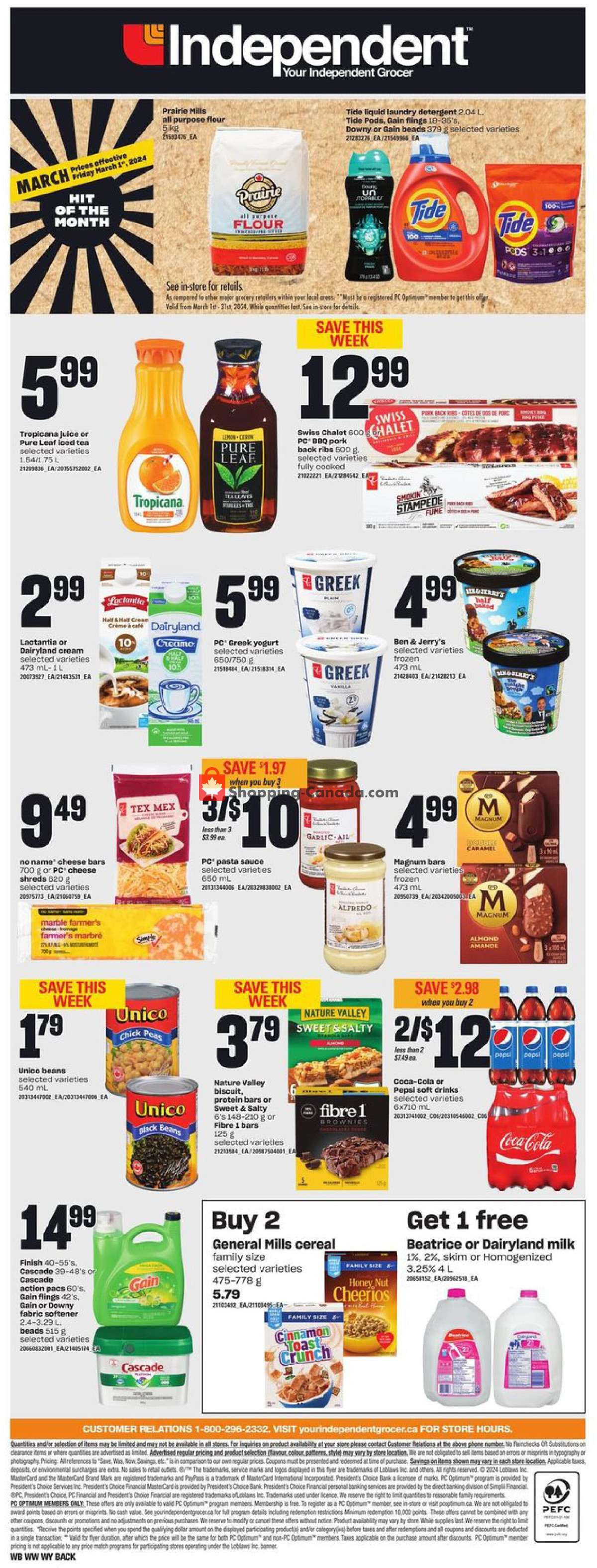 Your Independent Grocer flyer from Thursday February 29, 2024 to Wednesday March 6, 2024 - page 5