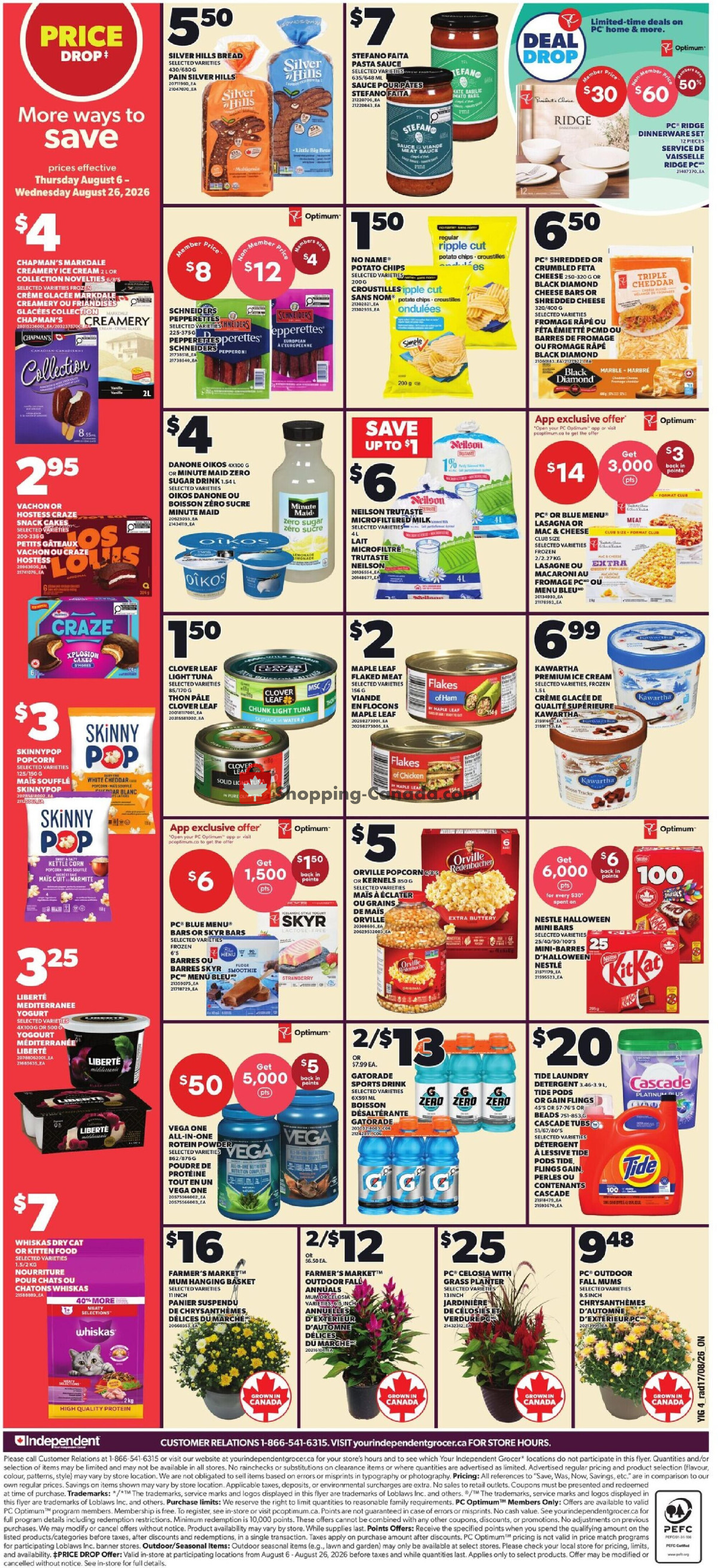 Your Independent Grocer flyer from Thursday August 20, 2026 to Wednesday August 26, 2026 - page 2