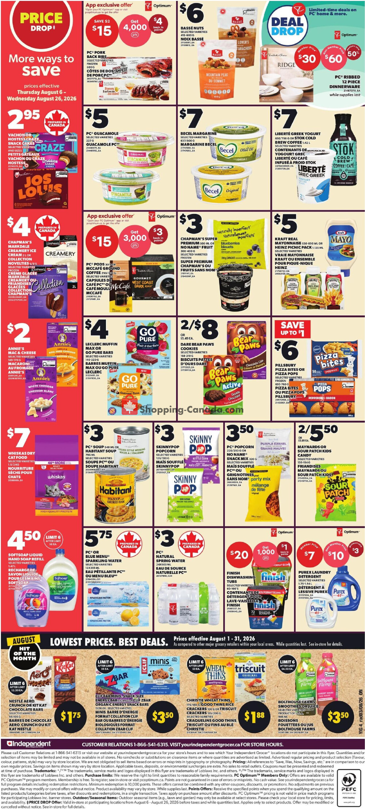 Your Independent Grocer flyer from Thursday August 6, 2026 to Wednesday August 12, 2026 - page 2