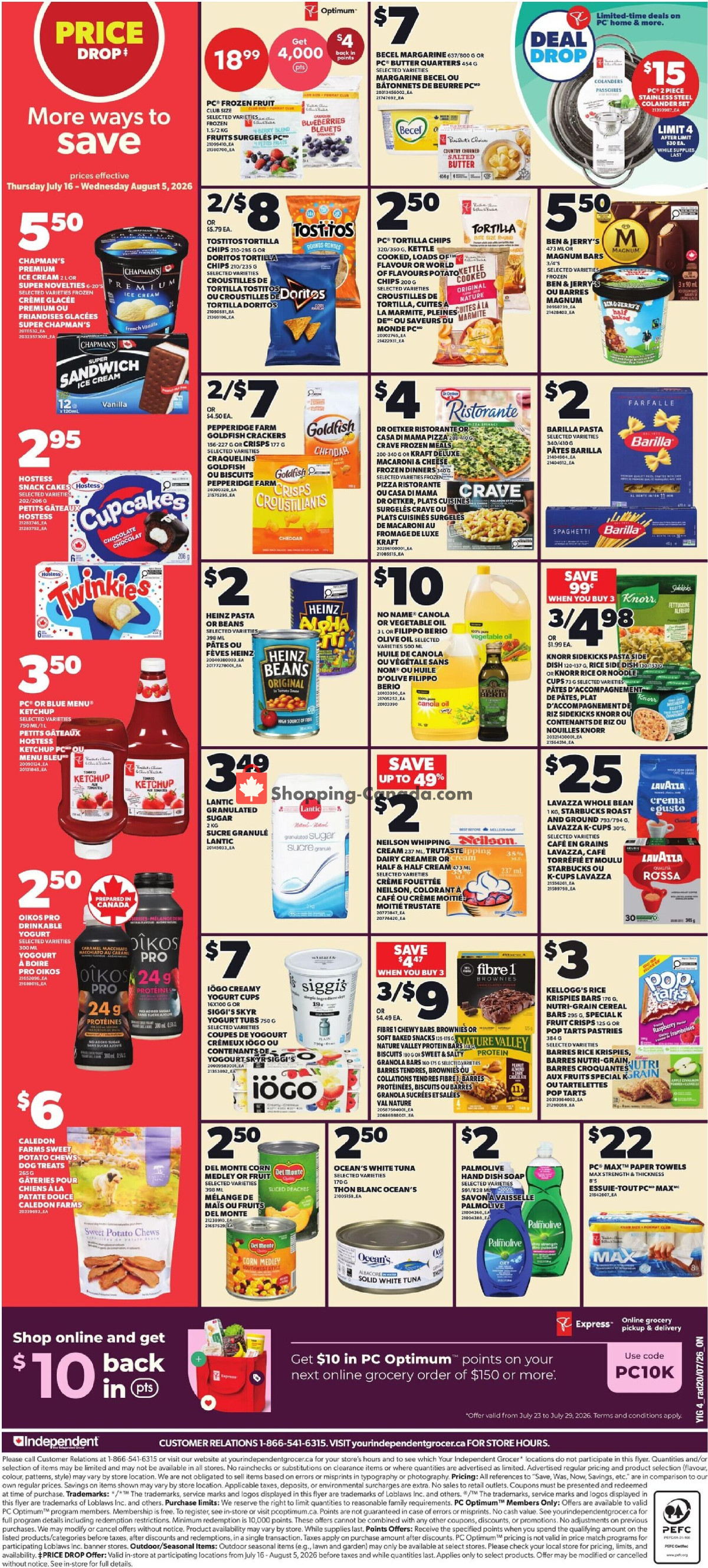 Your Independent Grocer flyer from Thursday July 23, 2026 to Wednesday July 29, 2026 - page 2