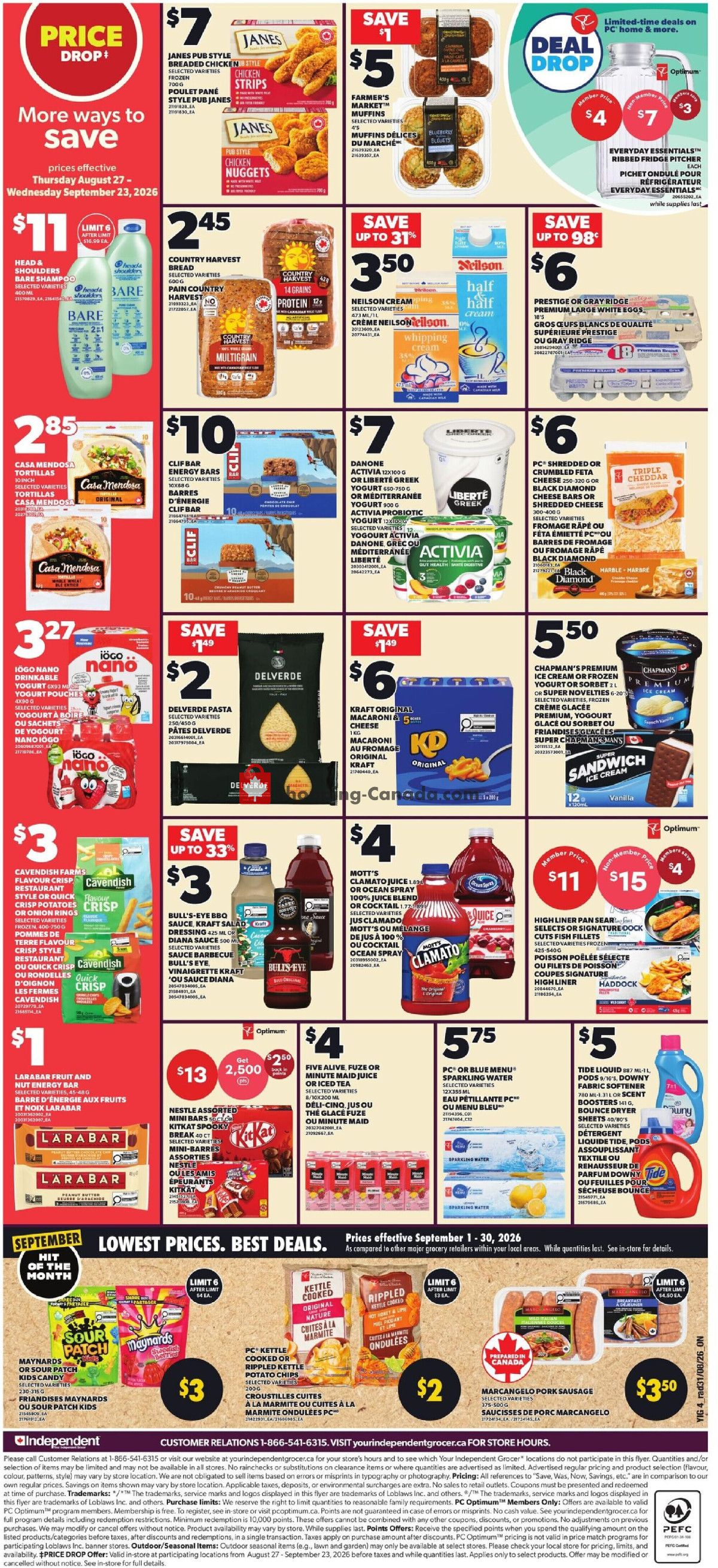 Your Independent Grocer flyer from Thursday September 3, 2026 to Wednesday September 9, 2026 - page 2