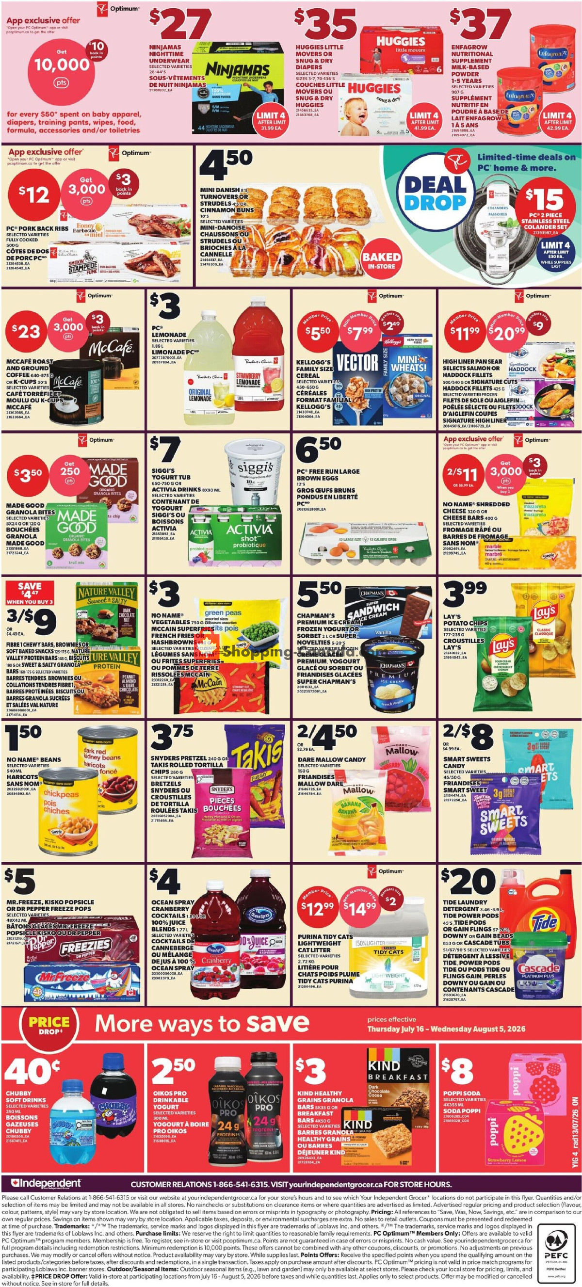 Your Independent Grocer flyer from Thursday July 16, 2026 to Wednesday July 22, 2026 - page 2