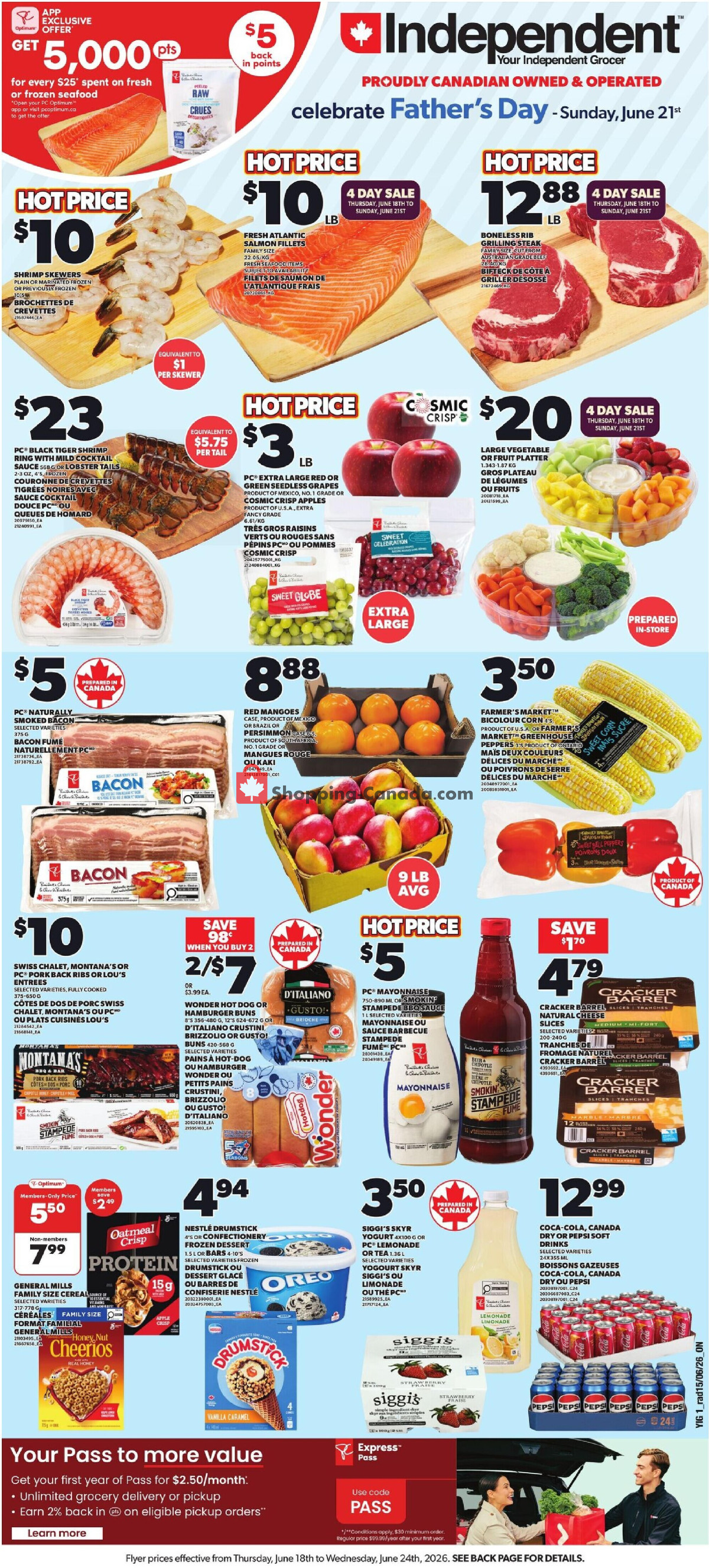 Your Independent Grocer flyer from Thursday June 18, 2026 to Wednesday June 24, 2026 - page 2