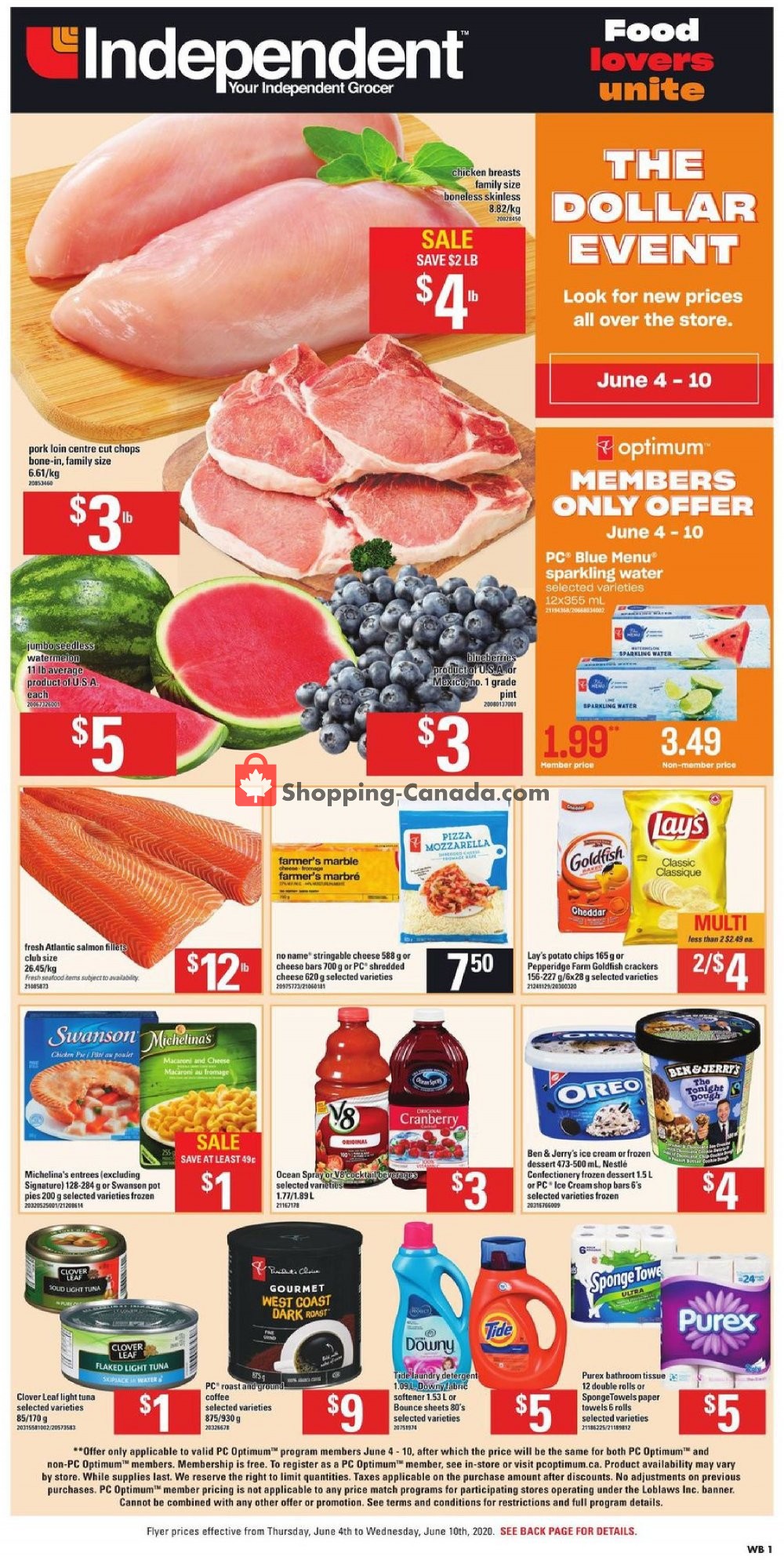 Your Independent Grocer flyer from Thursday June 4, 2020 to Wednesday June 10, 2020 - page 1