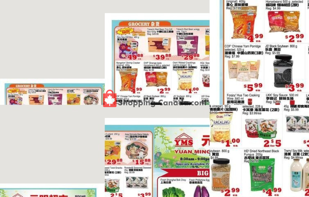 Yuan Ming Supermarket flyer from Friday September 18, 2026 to Thursday September 24, 2026 - page 1