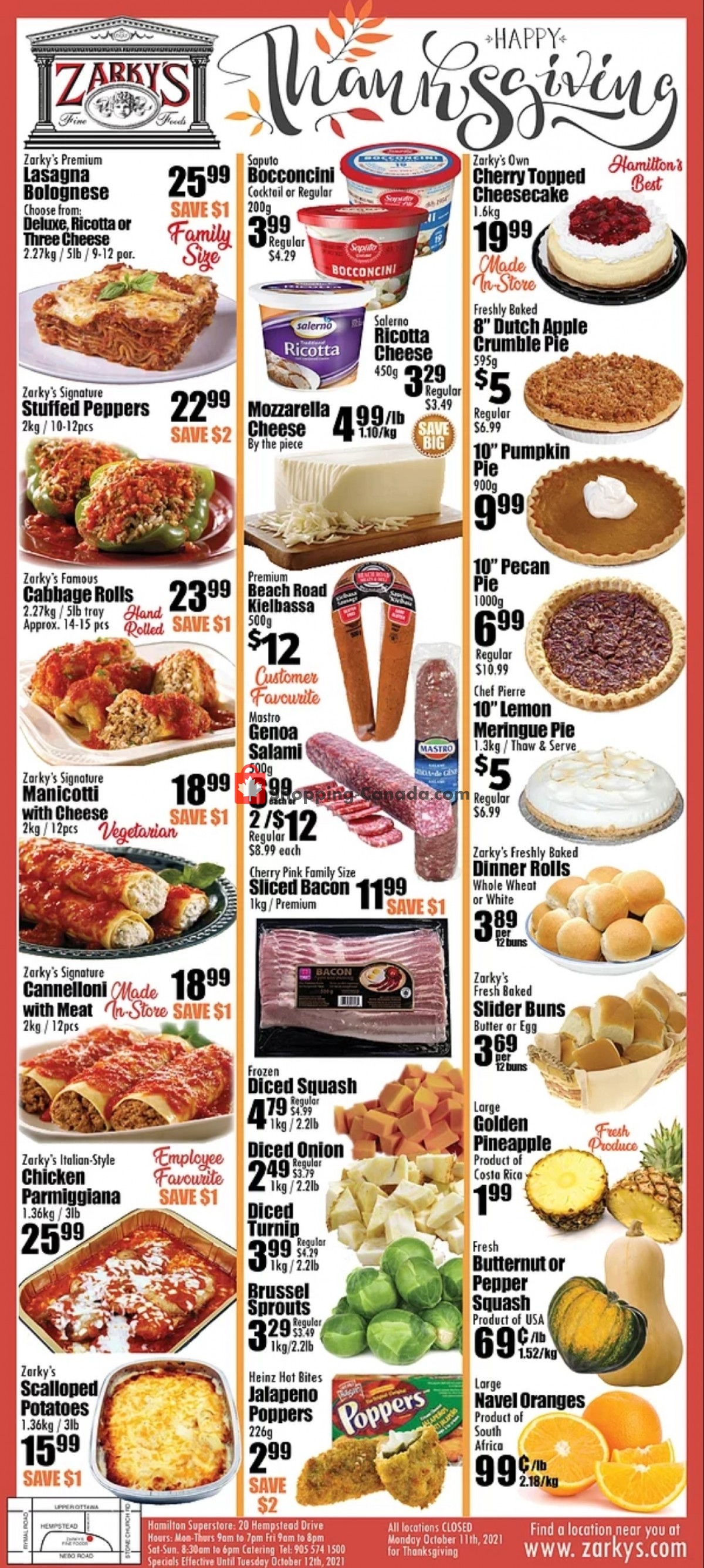 Zarky's flyer from Wednesday October 6, 2021 to Tuesday October 12, 2021 - page 1