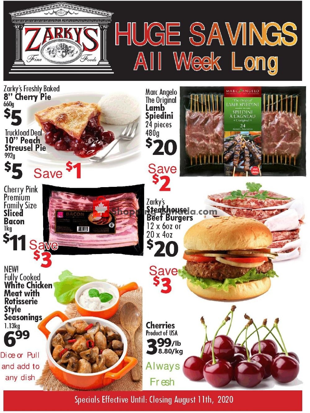 Zarky's flyer from Wednesday August 5, 2020 to Tuesday August 11, 2020 - page 1