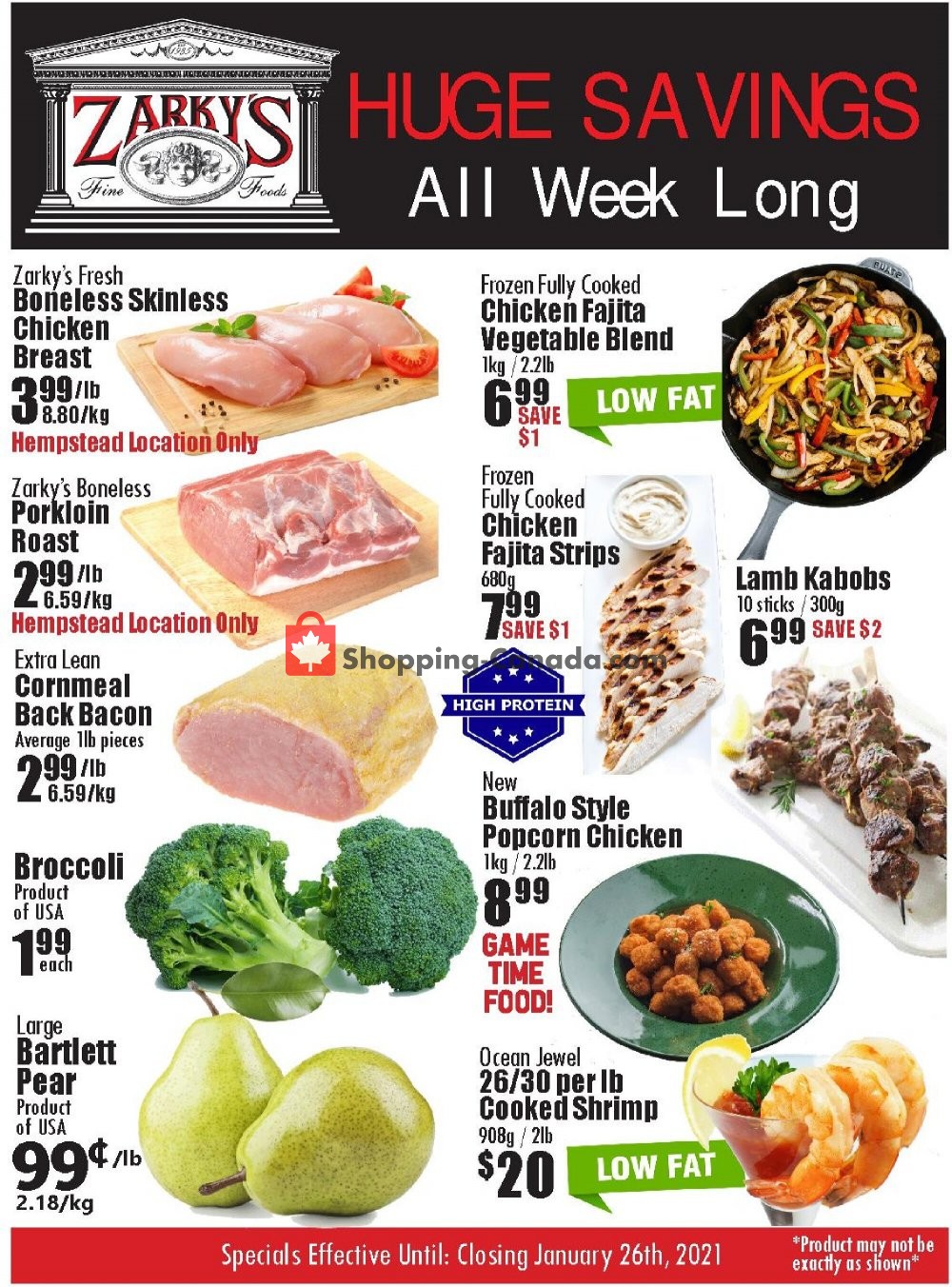 Zarky's flyer from Wednesday January 20, 2021 to Tuesday January 26, 2021 - page 1