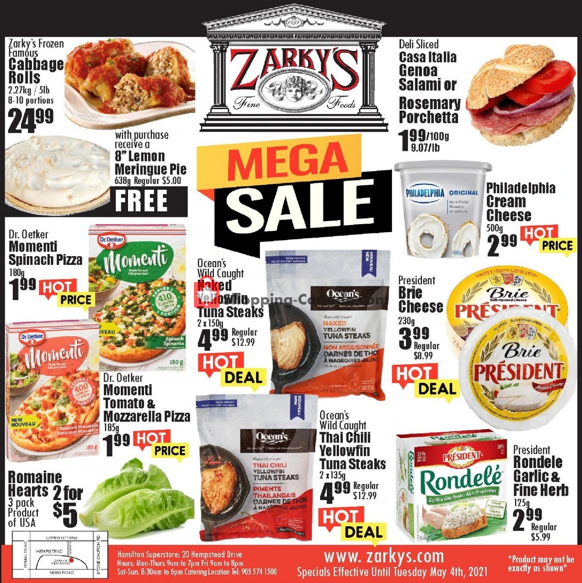 Zarky's flyer from Wednesday April 28, 2021 to Tuesday May 4, 2021 - page 1