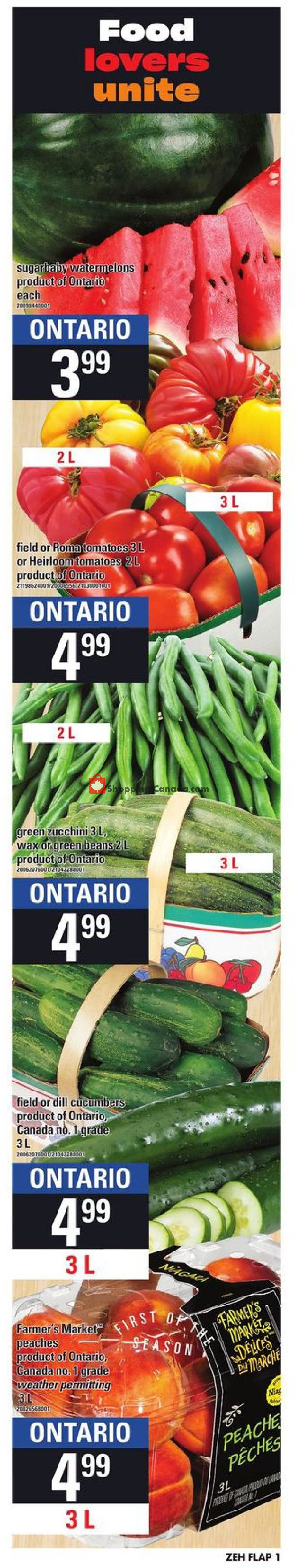 Zehrs flyer from Thursday August 1, 2019 to Wednesday August 7, 2019 - page 1
