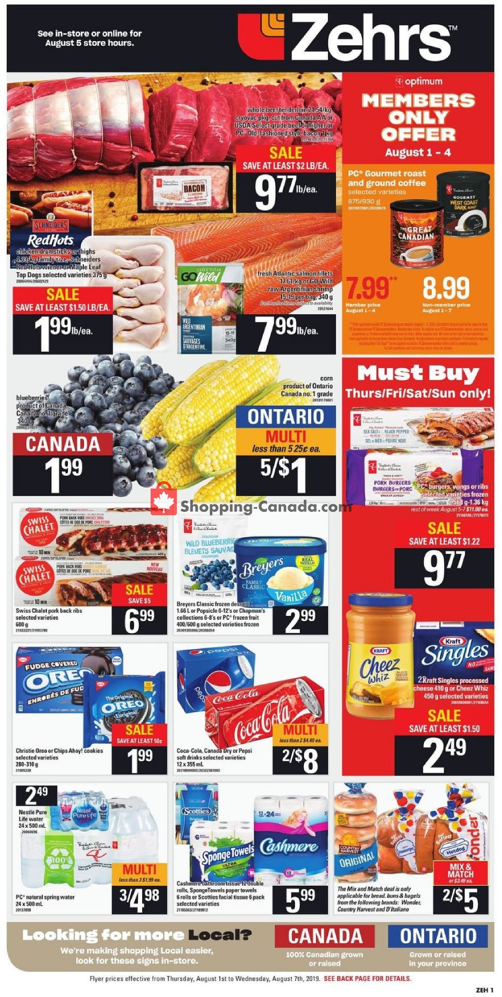 Zehrs flyer from Thursday August 1, 2019 to Wednesday August 7, 2019 - page 3