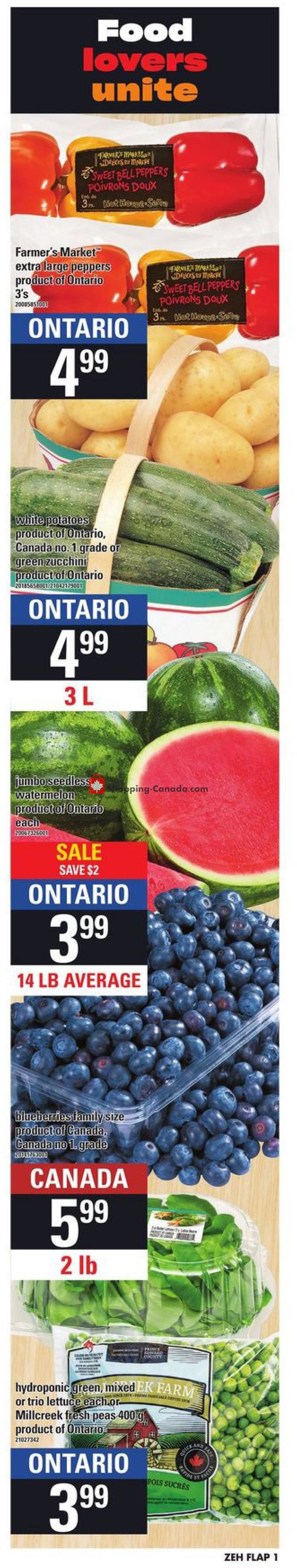 Zehrs flyer from Thursday August 8, 2019 to Wednesday August 14, 2019 - page 1