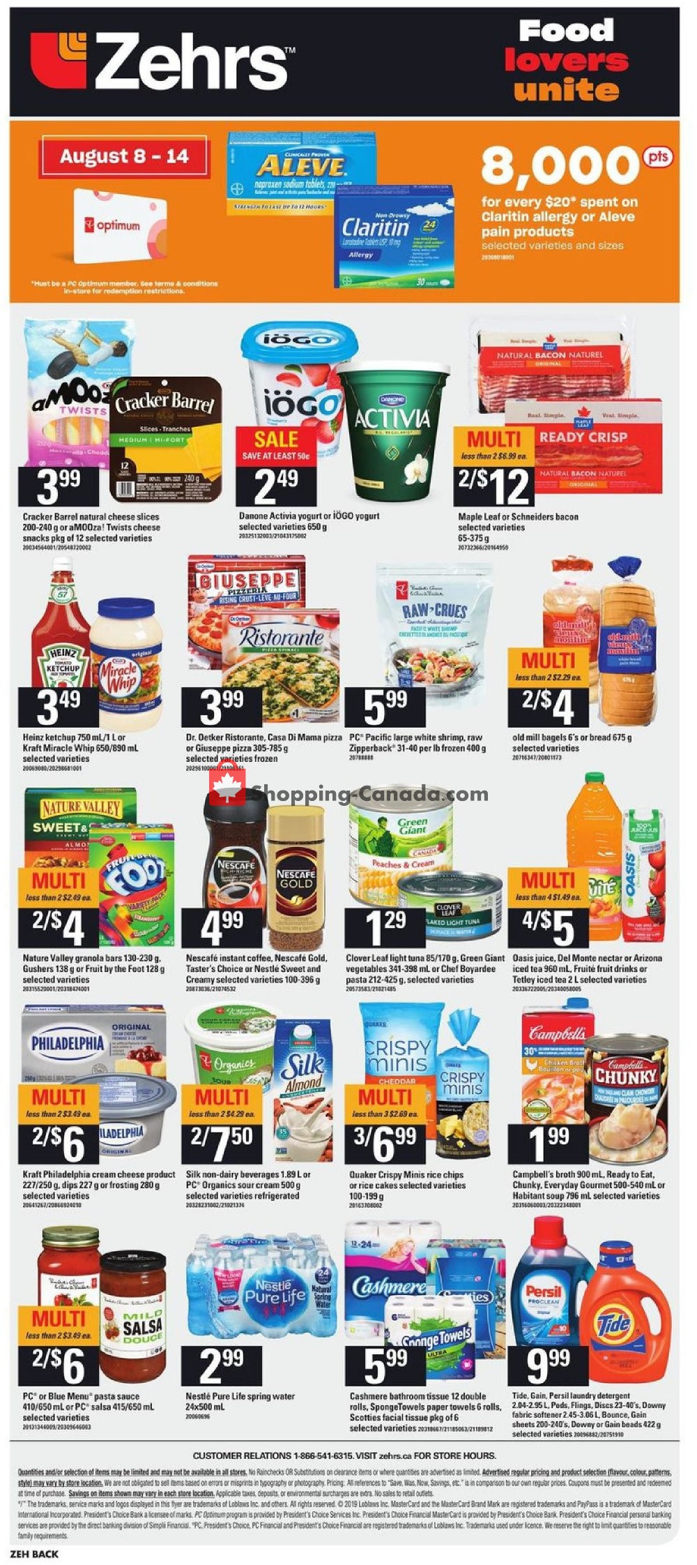 Zehrs flyer from Thursday August 8, 2019 to Wednesday August 14, 2019 - page 16