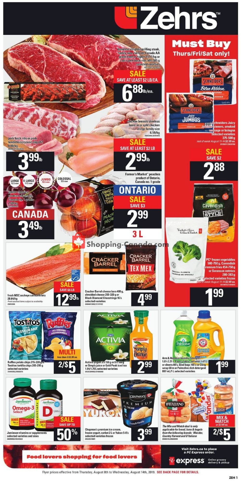 Zehrs flyer from Thursday August 8, 2019 to Wednesday August 14, 2019 - page 3