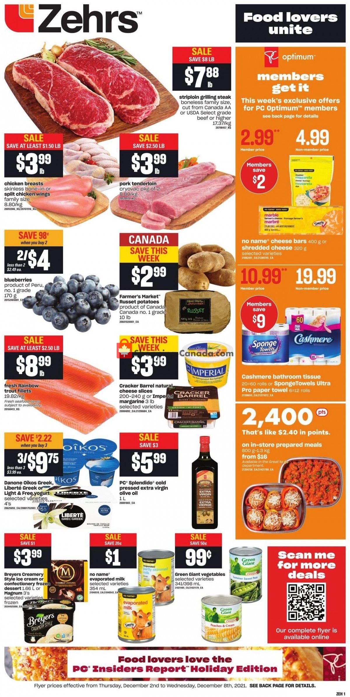 Zehrs Canada, flyer (Food Lovers Unit) December 2 December 8, 2021
