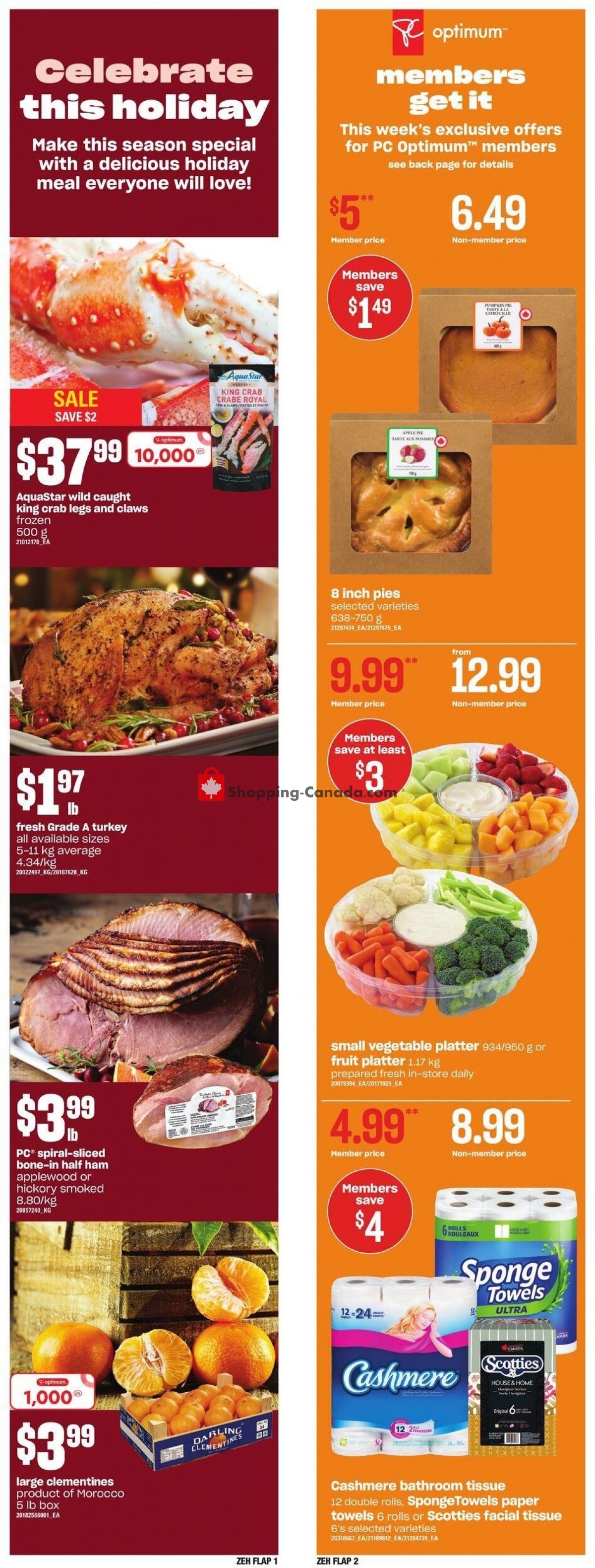 Zehrs Canada, flyer (Food Lovers Unit) December 22 December 26